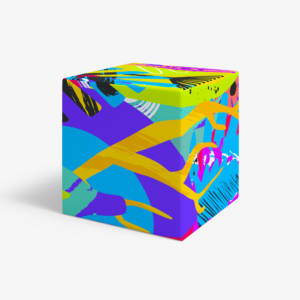 Reklaminis pufas "AdFoam Cube" 45x45x45