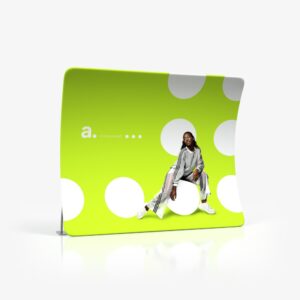 Lenkta tekstilinė sienelė "AdWall Vario Classic"