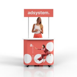 Degustacinis staliukas "AdBox Elypse" 120x215x50