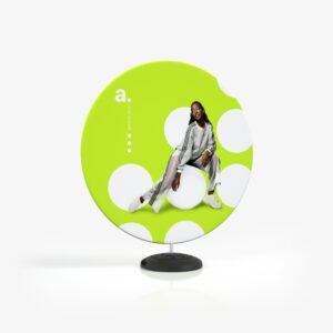 Apvali reklaminė sienelė "AdWall Vario Flat Ring"