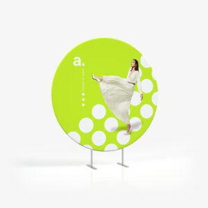 Apvali reklaminė sienelė "AdWall Vario Flat Ring"