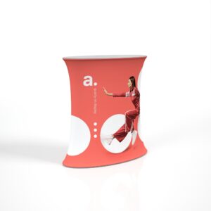 Reklaminis staliukas "AdTribune Oval" 92x97x42