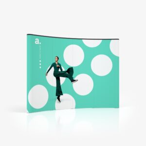 Magnetinė reklaminė sienelė "AdWall Smart Curved" 4x3