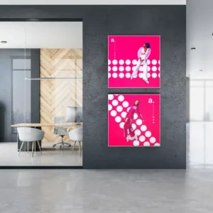 Sieninė tekstilinė šviesdėžė "AdFrame LMSM"