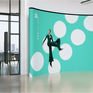 Magnetinė reklaminė sienelė "AdWall Smart Curved" 4x3